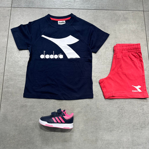 Diadora completo bambino t-shirt e pantaloncino 102180603