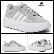 Adidas grand court suede platform ie1103