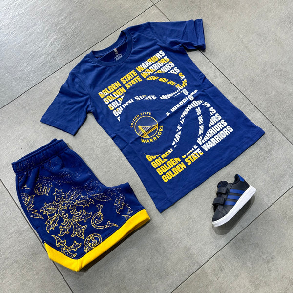 Nba completo t-shirt e short bambino ek2b7sboxb01 war
