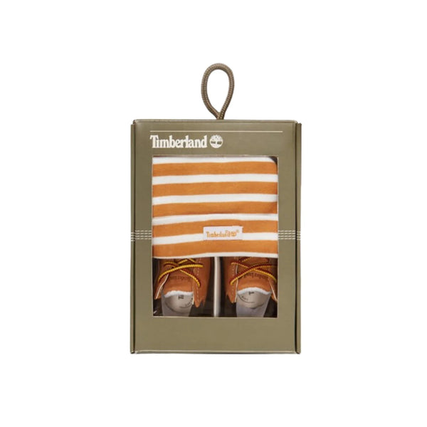 Timberland set neonato scarpine e cappello tb09589r