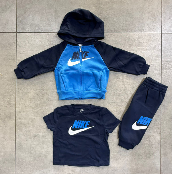 Nike set 3 pezzi tuta e t-shirt bambino 66n341 u90