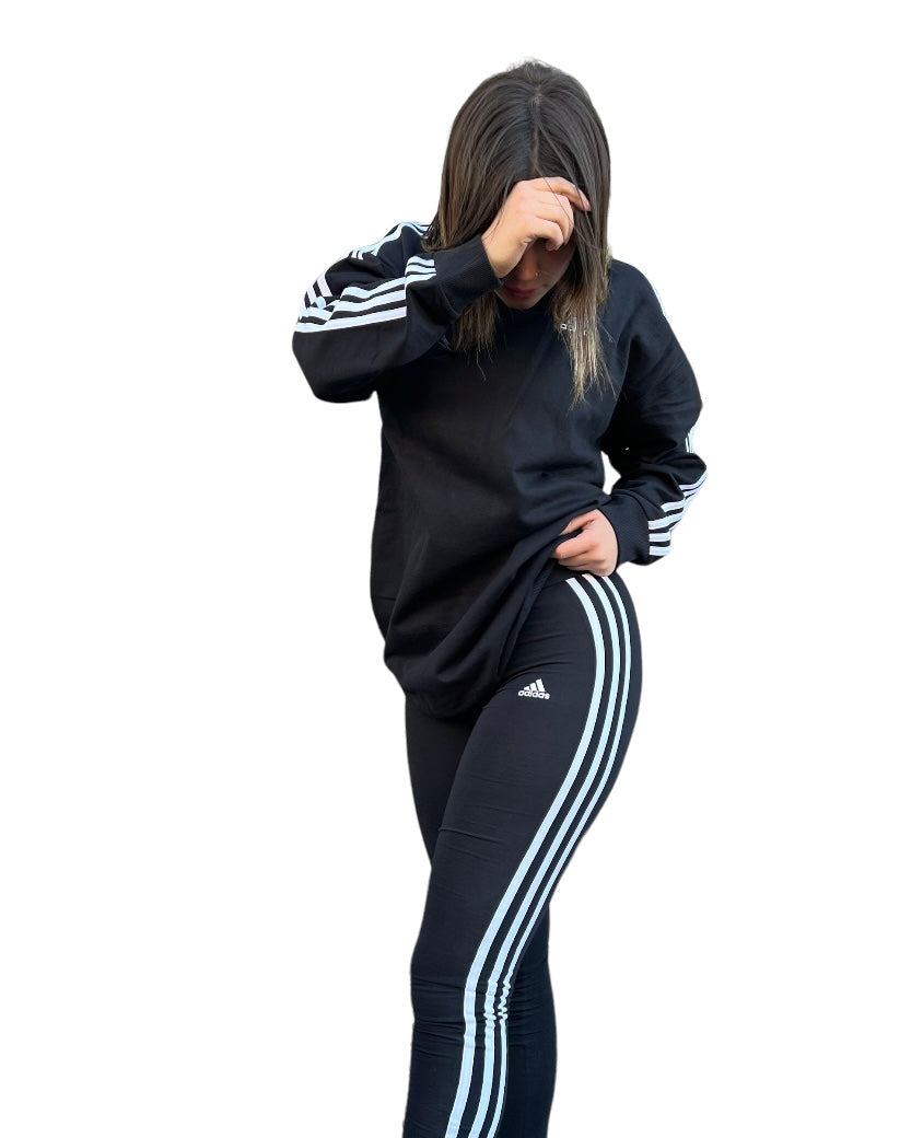 Completo adidas leggings hot sale e felpa