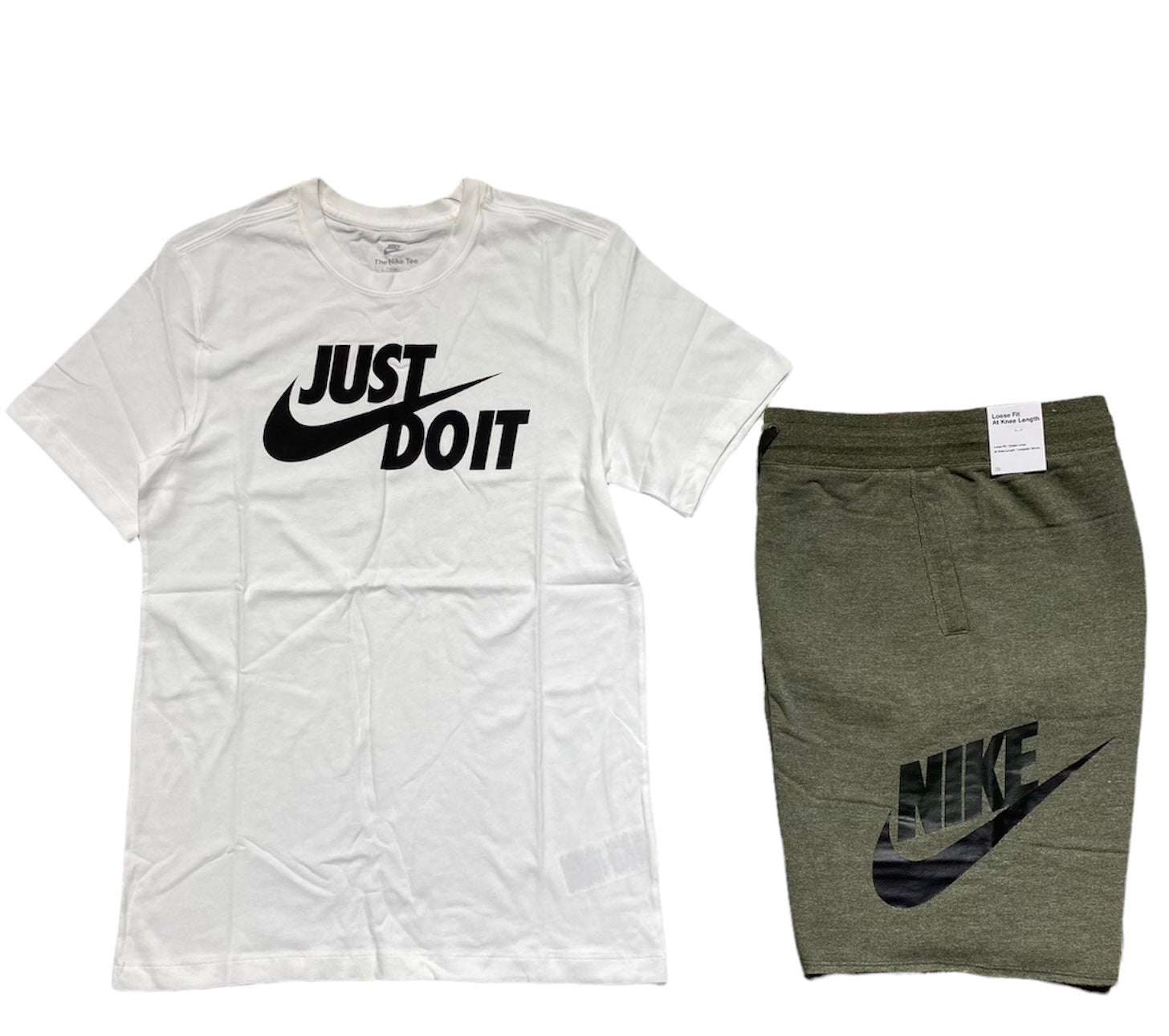 Nike completo uomo t-shirt e bermuda ar5006 100