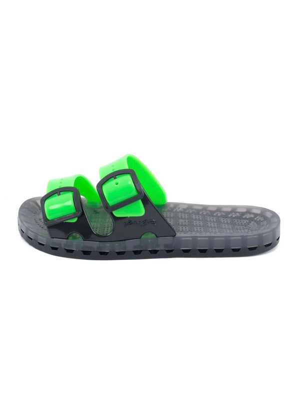 Sensi sandalo black fluo green