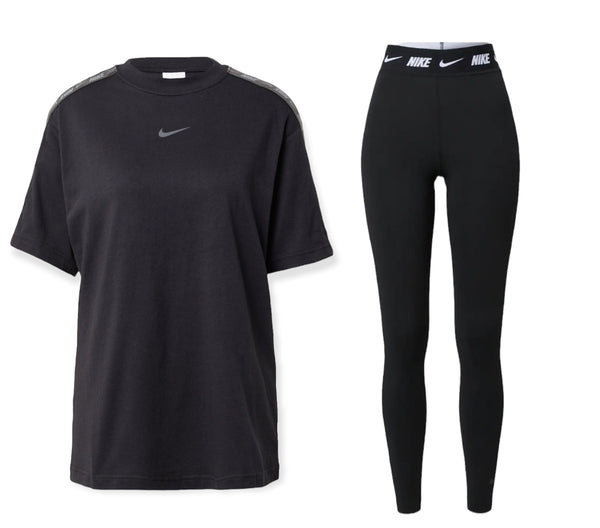 Nike completo donna t-shirt e leggins dv0536 010